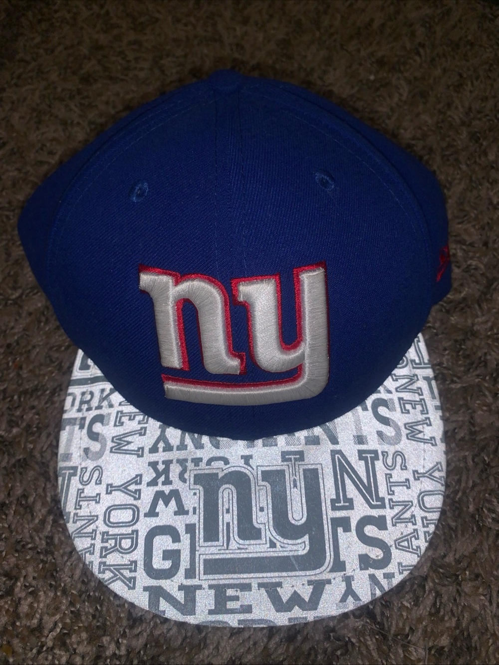 NFL Royal Blue Hat with White Embroidered Shield